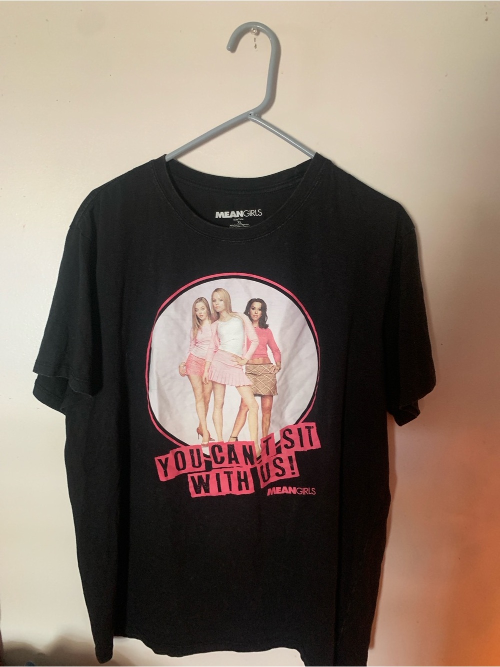 Mean Girls Black Graphic Tee with Pink Print